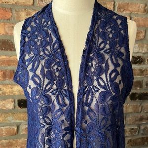 LULAROE Joy Lace Sleeveless Duster